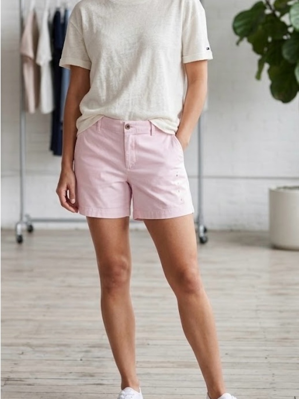 Tommy Hilfiger 5” Classic Stretch Short Pink Size 6